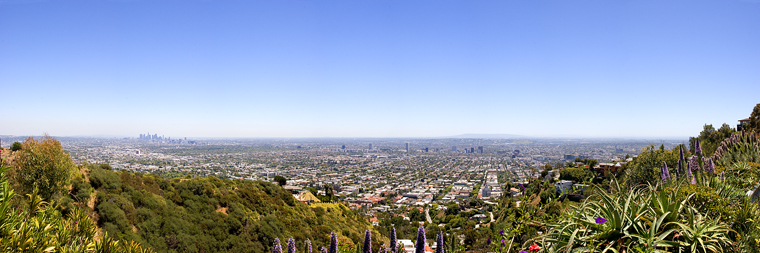 Los Angeles from Hollywood Hills Panorama